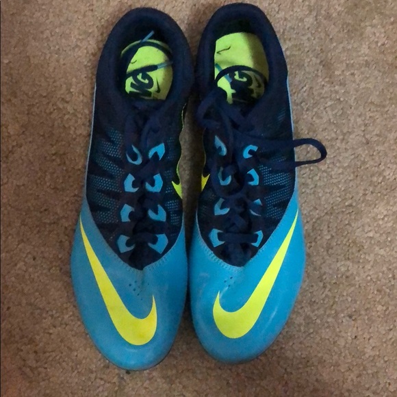 navy blue track spikes